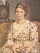 Sir Edward john Poynter,Bart.PRA,RWS Portrait of Mrs j.p.Heselitine (mk46) oil painting artist